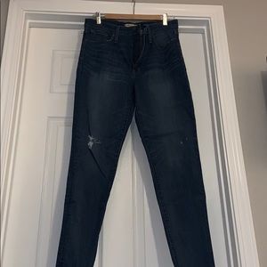 Madewell size 31, 9” high rise skinny jeans
